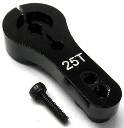 Picture of VGRC Hobby VGLFOP022 Heavy Duty 25T Aluminum Servo Horn - Futaba/Savox- Black