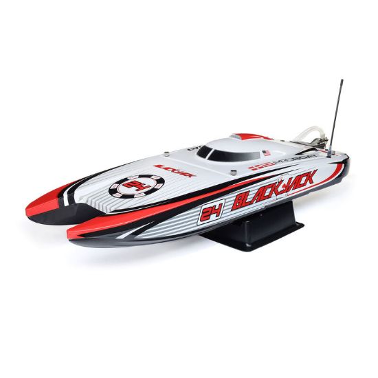 Picture of Proboat PRB08049T2 Blackjack 24" V2 Catamaran Brushless: RTR, Vegas Offshore
