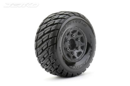 Picture of Jetko JKO3103CBMSGN 1/10 SC 2.2/3.0 EX-ROCKFORM/Claw Rim/Black/Medium Soft/Glued MTD Tires (2) 