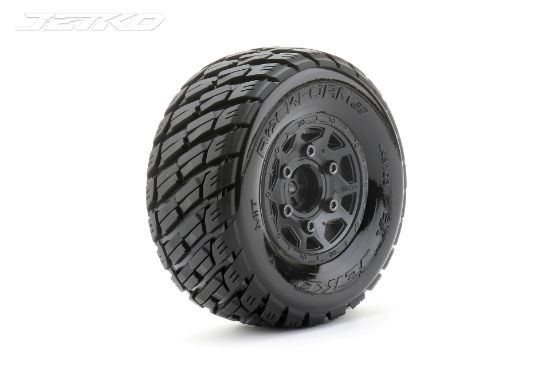 Picture of Jetko JKO3103CBMSGN 1/10 SC 2.2/3.0 EX-ROCKFORM/Claw Rim/Black/Medium Soft/Glued MTD Tires (2) 