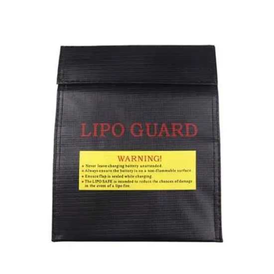 Picture of VGRC Hobby VGLFOP082L Lipo Safe Charge & Store Bag 230x300mm- Black