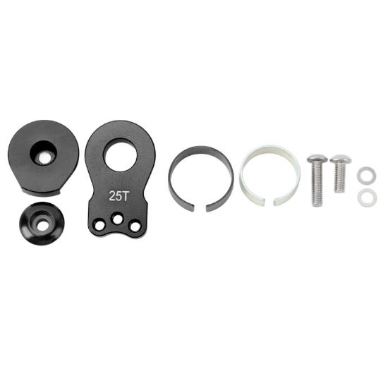 Picture of VGRC Hobby VGLFOP146 25T Aluminum Servo Horn/Saver- Black