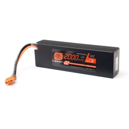 Picture of Spektrum SPMX203S30H2 11.1V 2000mAh 3S 30C Smart G2 LiPo Battery: IC2 Connector Fits Mini Kraton