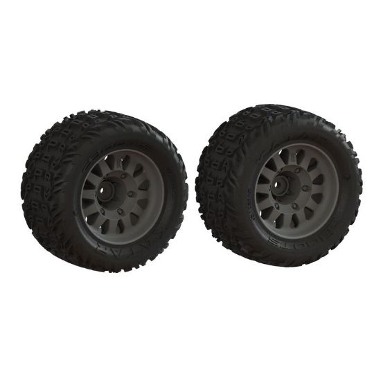 Picture of Arrma ARA-1553 DBoots 'Katar' Tire Set Glued (1 Pair) 14mm Hex suit Vorteks 3S BLX, 223S (Replaces ARA550091)