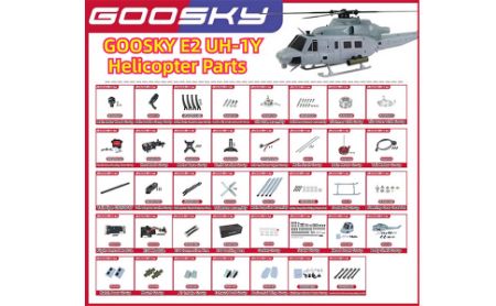 Picture for category Goosky E2 UH-1Y Venom Helicopter Parts