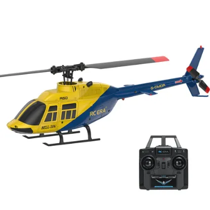 Picture of RC ERA A60-YB BELL 206 Mini Optical Flow RC Helicopter Model RTF Yellow/Blue