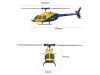 Picture of RC ERA A60-YB BELL 206 Mini Optical Flow RC Helicopter Model RTF Yellow/Blue