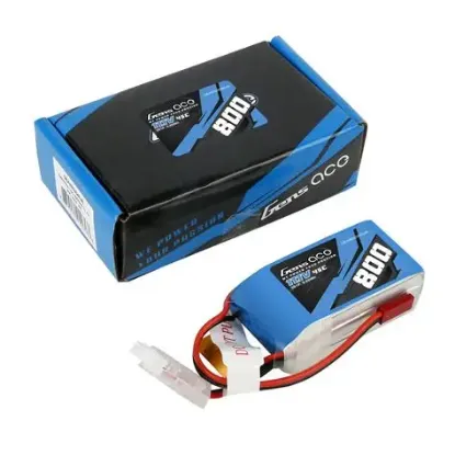 Picture of Gens Ace GA0800-3S45-JST 3S 11.1v 800mAh 45C Lipo Battery, JST Plug