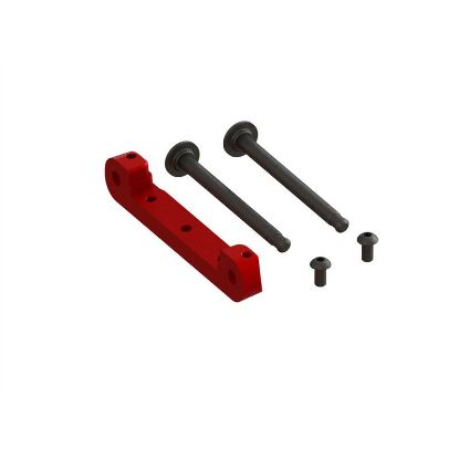 Picture of Arrma ARA330659 Front Upper Suspension Mount CNC Aluminum Red Suits All 6S
