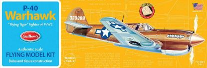 Picture of Guillow's 0501 Balsa WWII P-40 Warhawk (Rubber Band Powered)