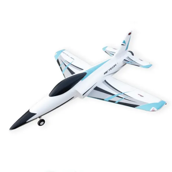 Picture of Dynam DY8934V4PNP Meteor V4 Blue 12-Blade 4S 70mm RC Beginner EDF Jet w/ Flaps PNP
