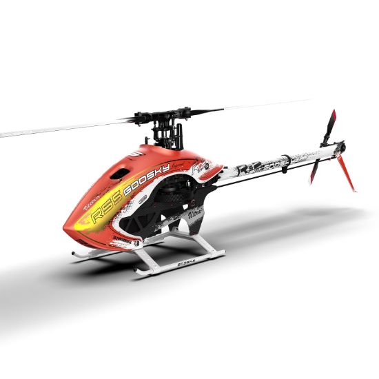 Picture of Goosky BAF220004 RS5 Ultra Electric 550 Size Helicopter Kit- Danxia Orange with Azure Main Blades 560mm & Tail Blade 95mm 