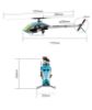 Picture of Goosky BAF220001 RS5 Ultra Electric 550 Size Helicopter Kit- Glacier Blue without Blades