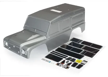 Picture of Traxxas 8011X  TRX-4 Land Rover Defender Graphite Silver RC Car Body