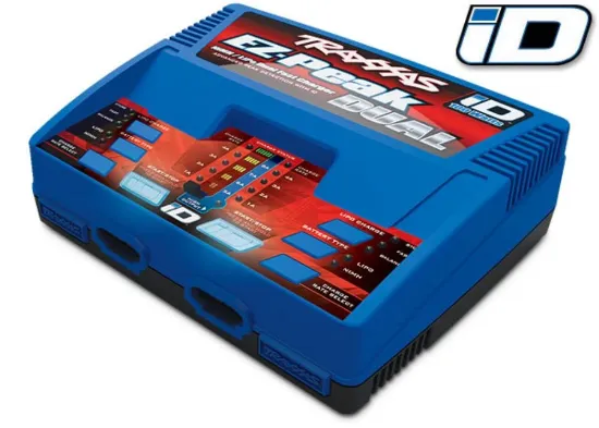 Picture of Traxxas 2972 Charger EZ-Peak Dual 100W NiMH/LiPo with iD Auto Battery