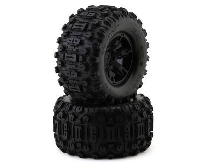 Picture of Traxxas 7871 XMAXX Black MAXX AT Tire RC Wheel & Tyre Set 1/5 Scale