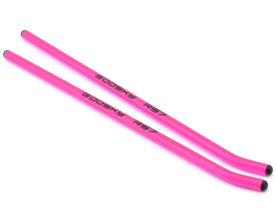 Picture of Goosky GT040144 Painted Skid Pipes Pink (2) - RS7