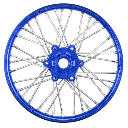 Picture of Proline PRO283600T1 1/4 Pro-Spec CNC Aluminum V2 Bead Front Wheel, Assembled, Blue: Promoto-MX 
