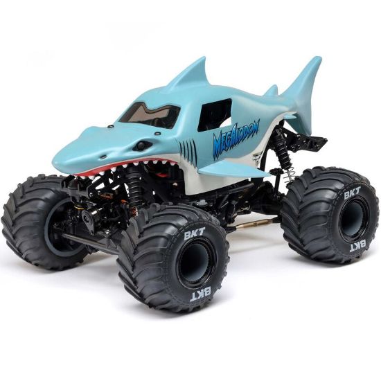 Picture of LOSI LOS01026T3 1/18 Mini LMT Megalodon 2S 4X4 RTR Brushed Monster Truck (Battery & Charger Included), Blue 