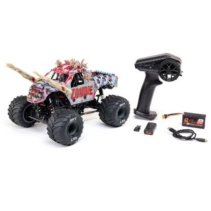 Picture of LOSI LOS01026T4 1/18 Mini LMT Zombie 2S 4X4 RTR Brushed Monster Truck (Battery & Charger Included), Red 