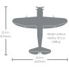 Picture of E-Flite EFL07050 Micro P-47 Thunderbolt 625mm BNF Basic with AS3X+ and SAFE Select