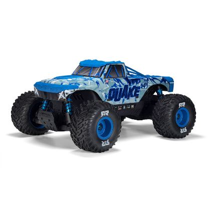 Picture of Arrma ARA4437T2 1/8 QUAKE 4S DSC 4X4 RTR RC Brushless Monster Truck, White/Blue