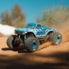 Picture of Arrma ARA4437T2 1/8 QUAKE 4S DSC 4X4 RTR RC Brushless Monster Truck, White/Blue