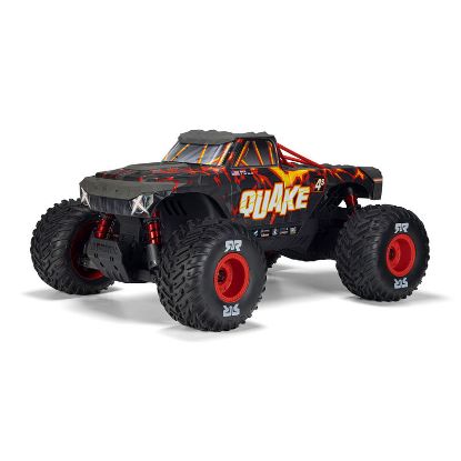 Picture of Arrma ARA4437T1 1/8 QUAKE 4S DSC 4X4 RTR RC Brushless Monster Truck, Black/Red 