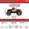 Picture of Arrma ARA4437T1 1/8 QUAKE 4S DSC 4X4 RTR RC Brushless Monster Truck, Black/Red 