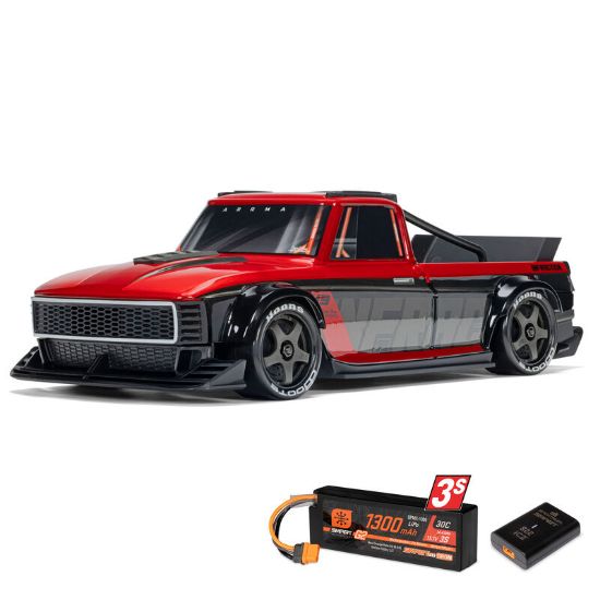 Picture of Arrma ARA2315ST1 1/12 ARRMA INFRACTION GROM 3S 80kph Red RTR RC Car Including Battery and Charger 